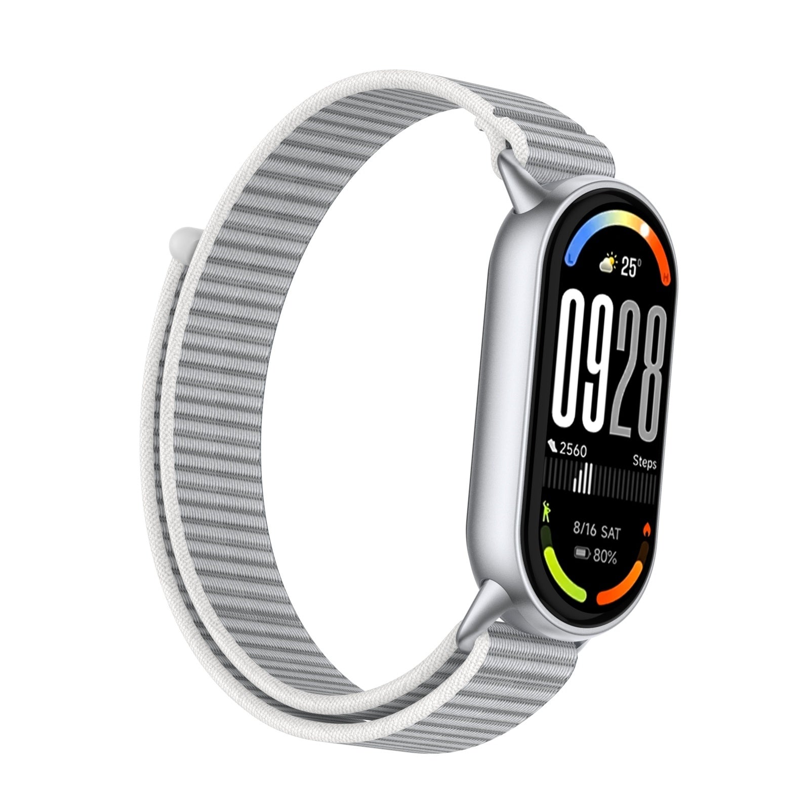 Bracelet nylon moderne Xiaomi Smart Band 9 (gris)