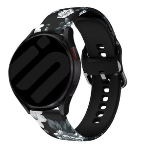 Print Silicone Strap, on a watch, 3/4 front view