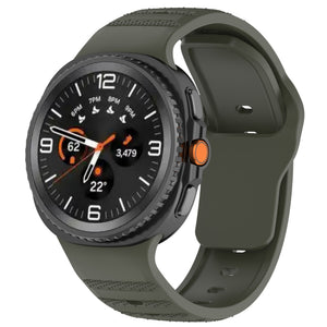 Bracelet silicone Outdoor Samsung Galaxy Watch 8 - 40mm (vert foncé)