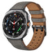 Bracelet cuir à double épingle Samsung Galaxy Watch Ultra 2 (gris)