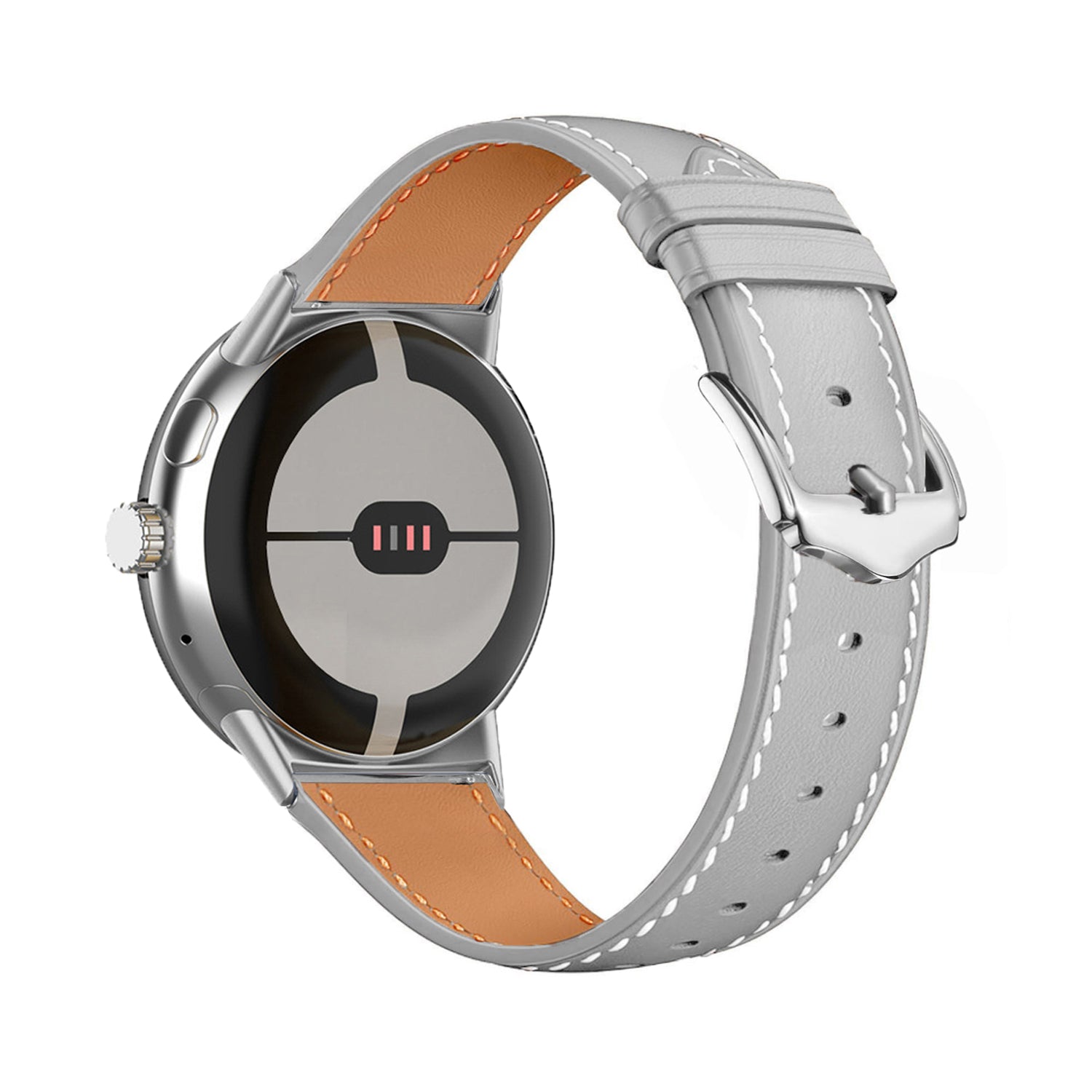 Bracelet cuir moderne Google Pixel Watch 4 - 45mm (gris)
