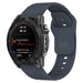 Bracelet silicone robuste Garmin Fenix 8 - 51mm (gris-bleu)