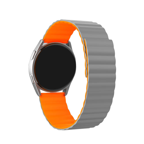Bracelet silicone magnétique Redmi Watch 5 Active (gris/orange)