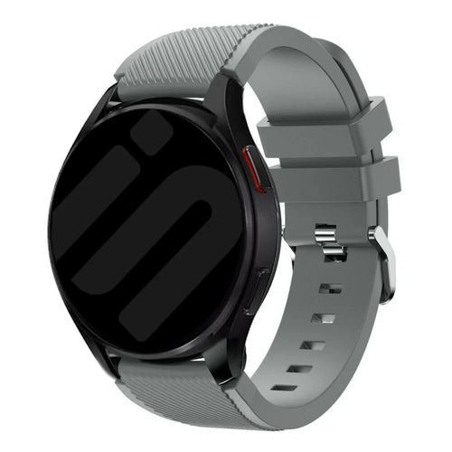 Bracelet silicone sergé Amazfit GTS 4 (gris)