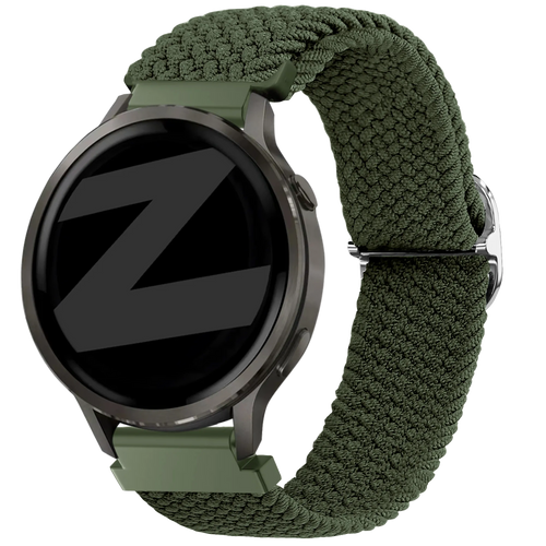 Bandz Garmin Forerunner 255s Adjustable Braided Strap (Green)