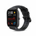 Bracelet silicone/cuir Xiaomi Amazfit GTS (noir)