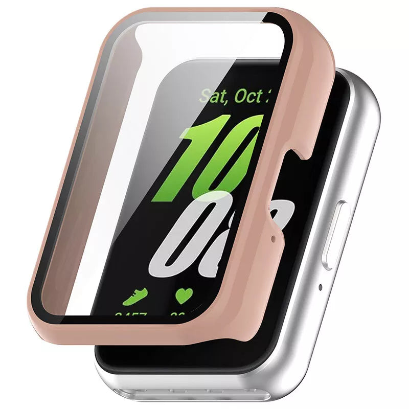 Coque rigide avec verre Samsung Galaxy Fit 3 (rose)