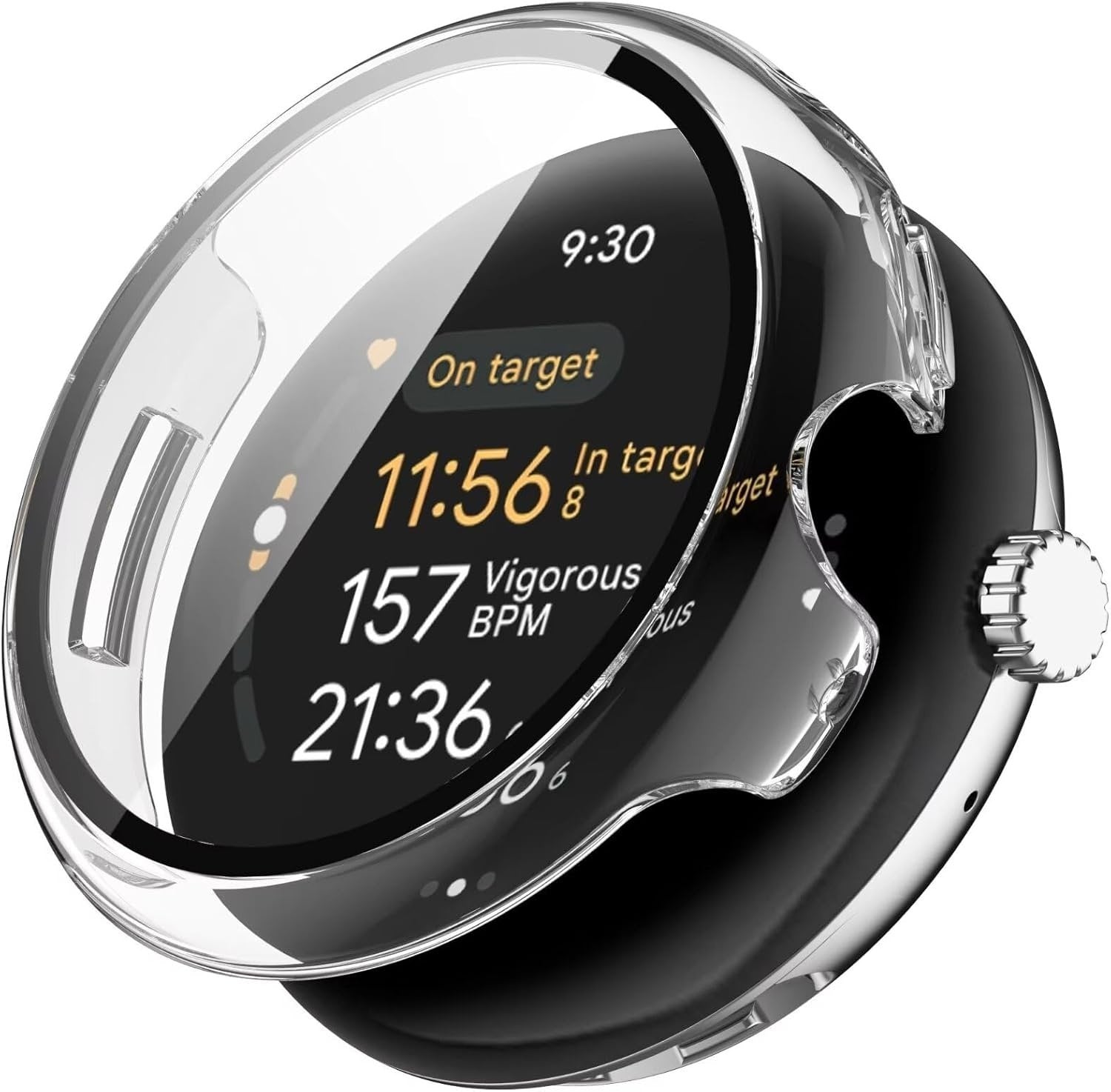 Coque rigide avec verre Google Pixel Watch 3 - 45 mm (verre)