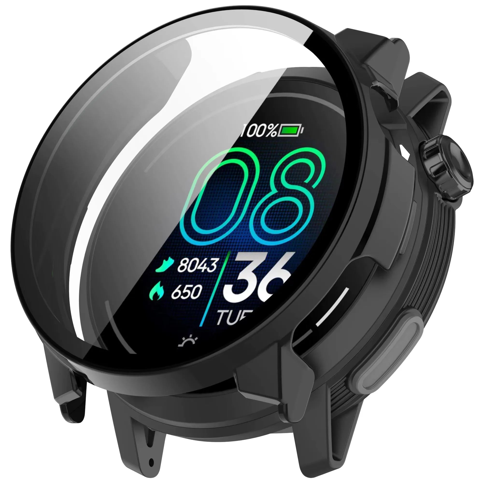 Coque rigide Coros Pace Pro avec verre (noir)