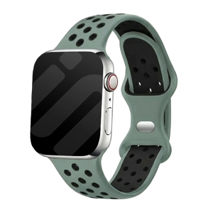 Bracelet sport Apple Watch (cyan/noir)