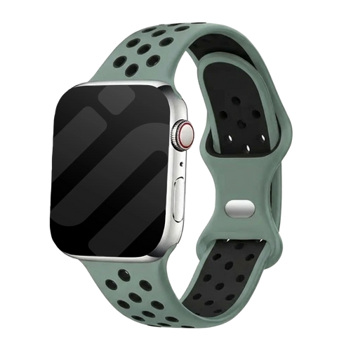Bracelet sport Apple Watch (cyan/noir)