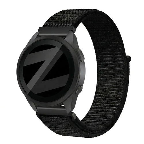 Bandz Bracelet nylon Loop Garmin Forerunner 165 (noir)