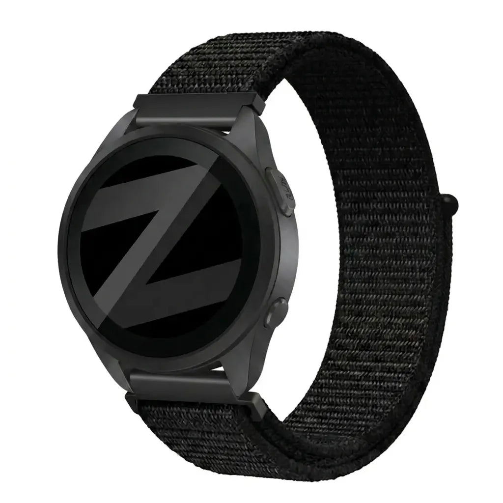 Bandz Bracelet nylon Loop Garmin Forerunner 165 (noir)