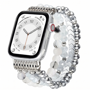Apple Watch Beaded Strap (Silver)