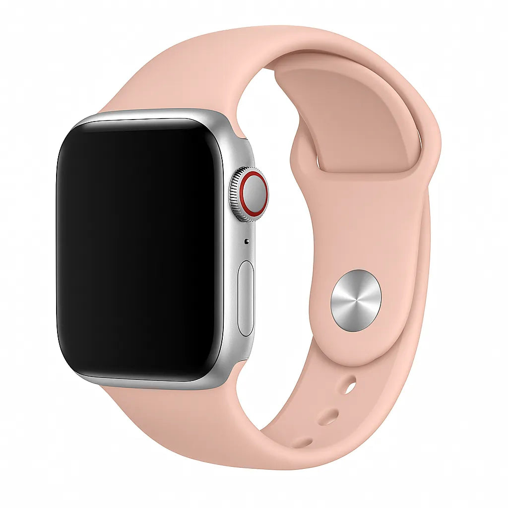 Bracelet silicone Apple Watch (rose)