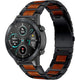Bracelet bois/acier Honor Magic Watch 2 46mm (noir)