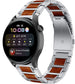 Bracelet bois/acier Huawei Watch 3 (Pro) (argent)