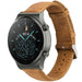 Bracelet cuir Huawei Watch GT 2 Pro (marron)
