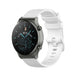 Bracelet silicone luxe Huawei Watch GT 2 Pro (blanc)