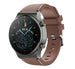 Bracelet silicone Huawei Watch GT 2 Pro (marron café)