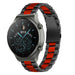 Bracelet acier Huawei Watch GT 2 Pro (noir/rouge)