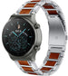 Bracelet bois/acier Huawei Watch GT 2 Pro (argent)