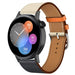 Bracelet cuir Huawei Watch GT 3 42mm (blanc/bleu foncé)