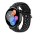Bracelet silicone avec trous Huawei Watch GT 3 42mm (noir)