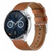 Bracelet cuir Huawei Watch GT 3 46mm (serré marron)