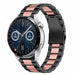 Bracelet acier Huawei Watch GT 3 46mm (noir/rose)