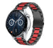 Bracelet acier Huawei Watch GT 3 46mm (noir/rouge)