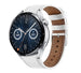 Huawei Watch GT 3 46mm Leather Strap (White)