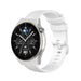 Bracelet silicone luxe Huawei Watch GT 3 Pro 46mm (blanc)