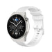 Bracelet silicone luxe Huawei Watch GT 3 Pro 46mm (blanc)