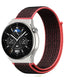 Bracelet nylon Huawei Watch GT 3 Pro 46mm (noir/rouge)