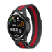 Bracelet Milanaise Huawei Watch GT (noir/rouge)