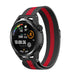 Bracelet Milanaise Huawei Watch GT (noir/rouge)
