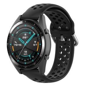 huawei-watch-gt-siliconen-bandje-met-gaatjes-zwart