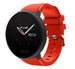 Bracelet silicone twill Polar Ignite 2 (rouge)