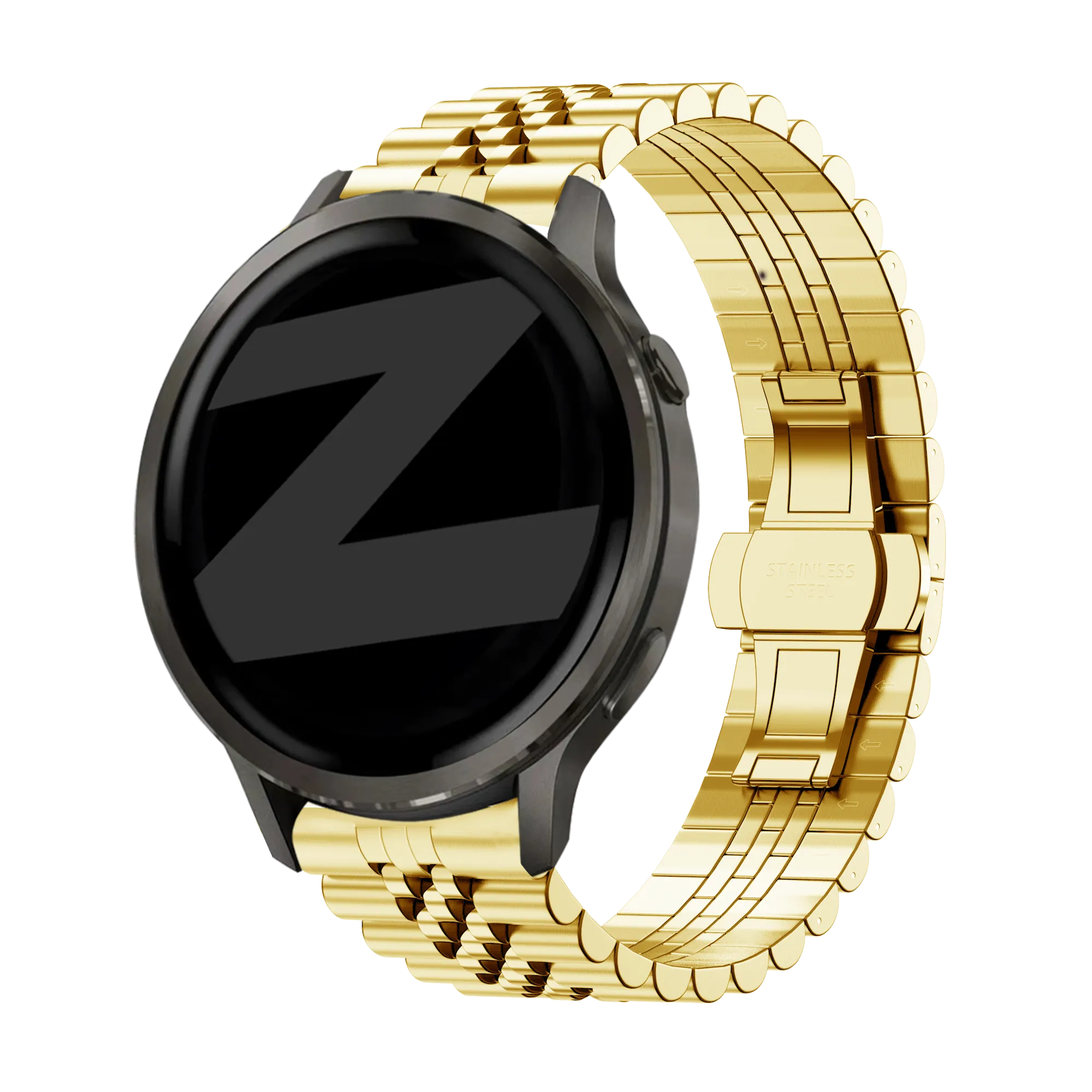 Bandz Bracelet acier 'Jubilee' Garmin Venu 2s (or)