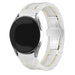 Bracelet acier céramique Samsung Gear Sport (blanc/or)