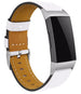 Bracelet cuir Fitbit Charge 4 (blanc)