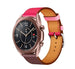 Bracelet cuir Samsung Galaxy Watch 3 41mm (rose/marron rouge)