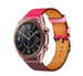 Bracelet cuir Samsung Galaxy Watch 3 41mm (rose/marron rouge)