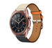 Bracelet cuir Samsung Galaxy Watch 3 41mm (blanc/bleu foncé)