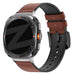 Bandz Bracelet cuir hybride avec boucle Samsung Galaxy Watch Ultra 2 (marron)