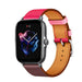 Bracelet cuir Amazfit GTS 3 (rose vif/marron rouge)
