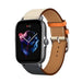 Bracelet cuir Amazfit GTS 3 (blanc/bleu foncé)