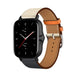 Bracelet cuir Amazfit GTS 2  (blanc/bleu foncé)