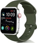Bracelet Apple Watch silicone (vert armee)